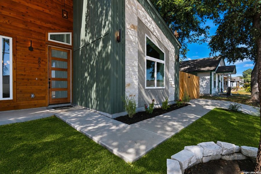 Exterior details and patio area of a home in , San Antonio (Image 23).