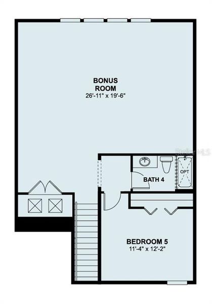 2D floor plan layout of this home in Hawk's Overlook, Oviedo, FL (Image 2). 2D floor plan layout of this home in Hawk's Overlook, Oviedo, FL (Image 2).