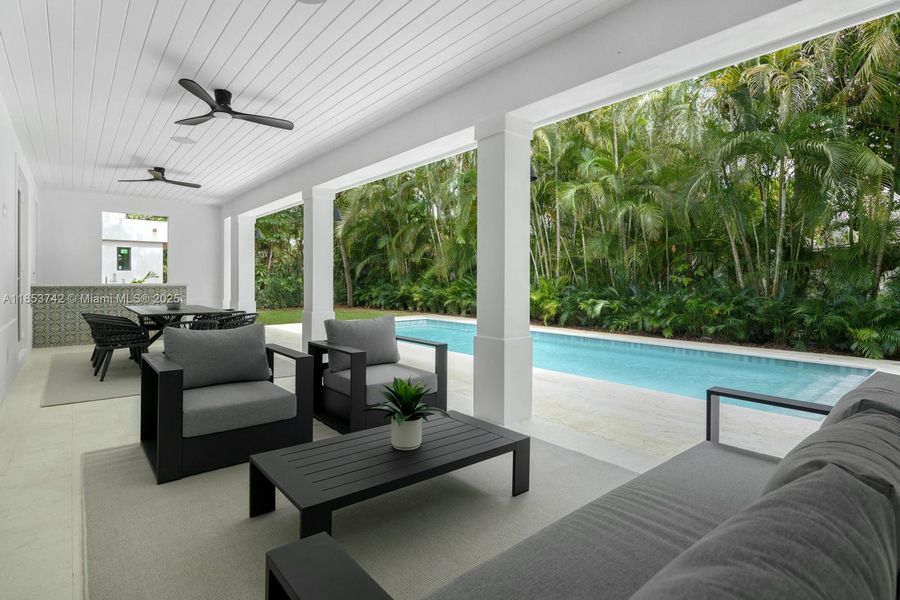 Furnished interior view inside a new home in , South Miami (Image 10). Furnished interior view inside a new home in , South Miami (Image 10).