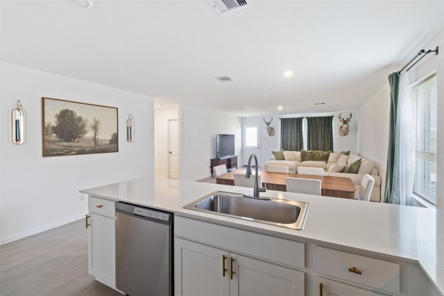 Furnished interior view inside a new home in Samara, League City (Image 6).