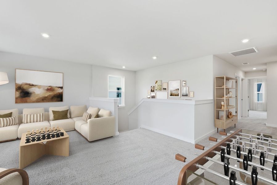 Representative furnished interior of a home built from the The Nathaniel by Stanley Martin Homes in Abney Hills Estates, Blythewood (Image 4).