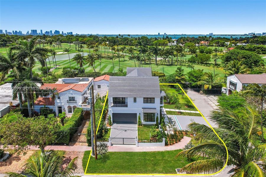 Front exterior of a new home in , Miami Beach, FL, highlighting curb appeal (Image 30). Front exterior of a new home in , Miami Beach, FL, highlighting curb appeal (Image 30).