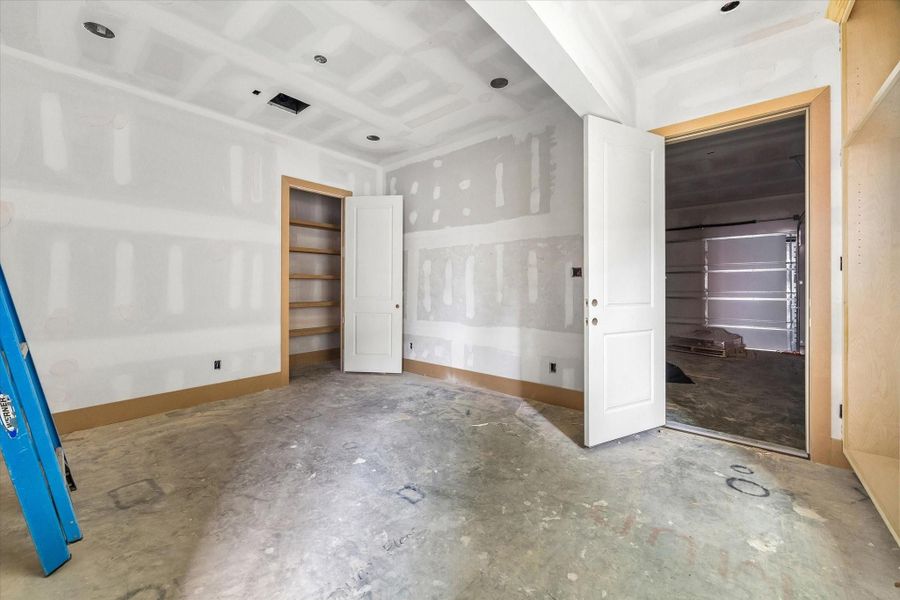 MUD ROOM/GYM AREA - *Current construction as of 4/14/2026* MUD ROOM/GYM AREA - *Current construction as of 4/14/2026*