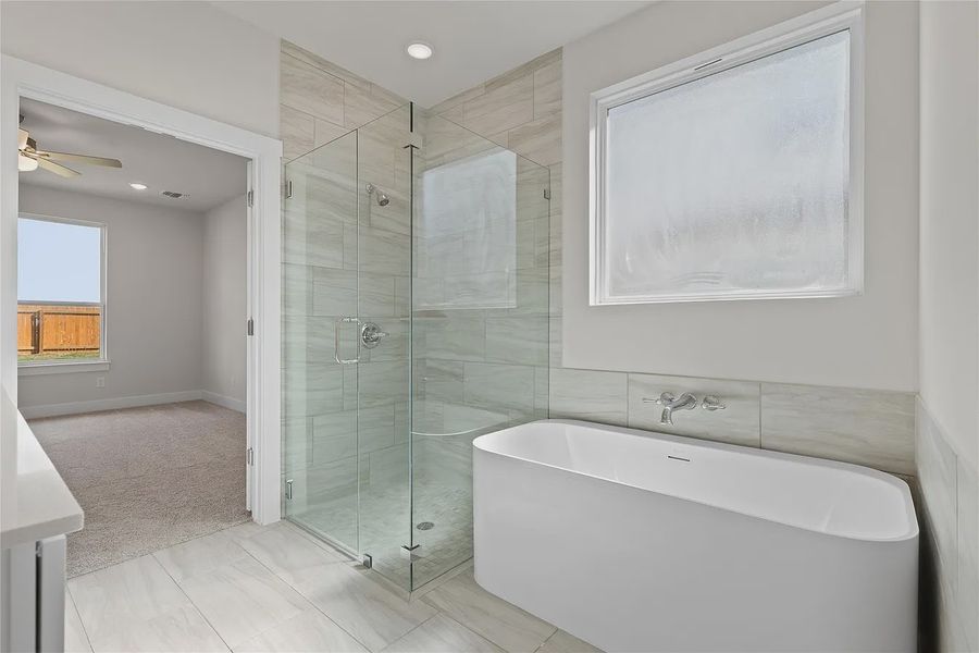 Furnished interior view inside a new home in The Grove at Blackhawk, Pflugerville (Image 12).