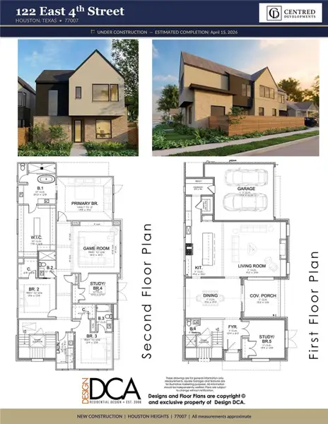 Open concept floor plan of 122 E4th Street