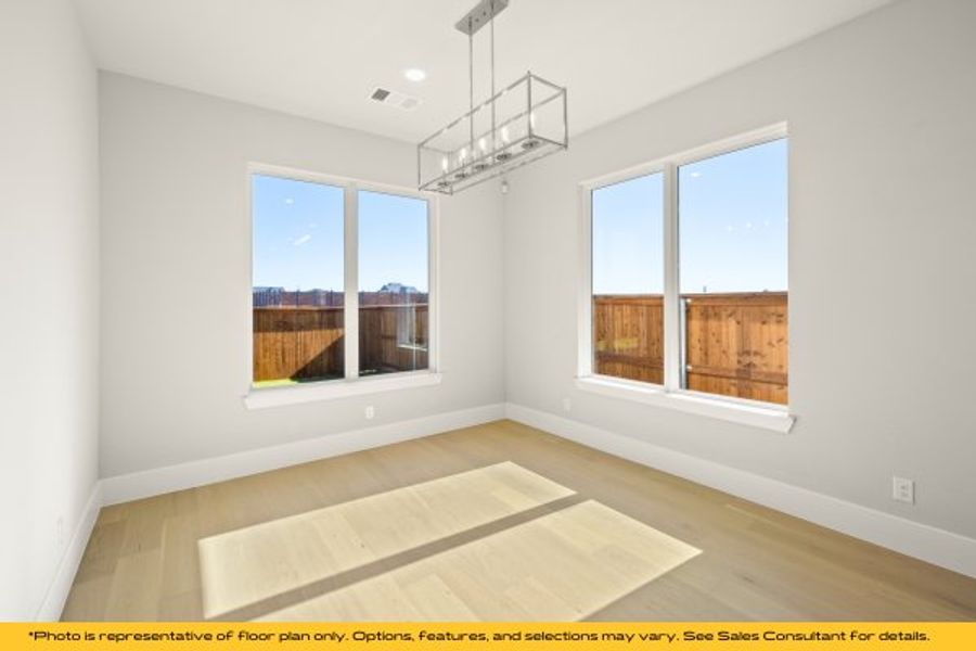 Representative unfurnished interior of a home built from the Breckenridge by Stonefield Homes in Heath Golf and Yacht Club, Rockwall (Image 25).