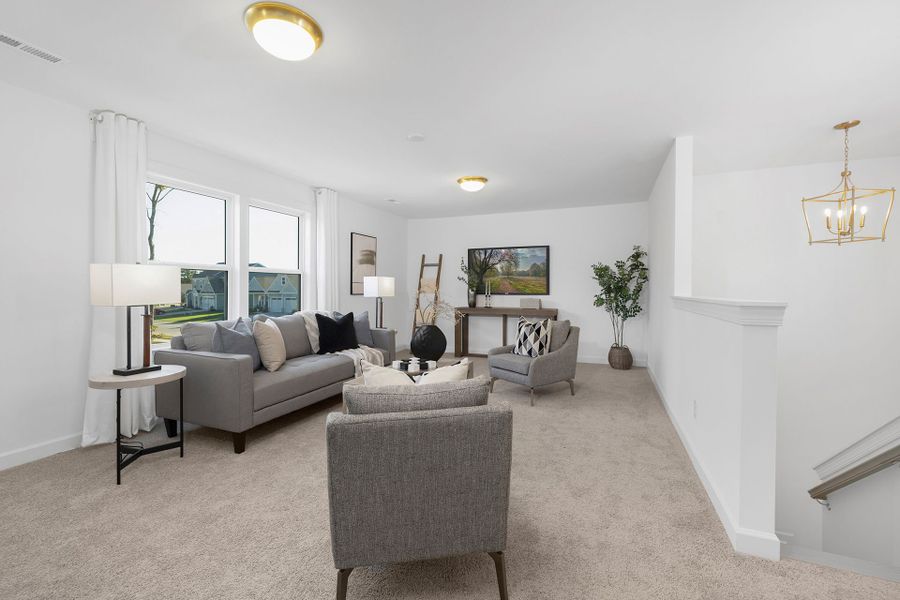 Furnished interior view inside a new home in Stonebridge Fairways, Monroe (Image 15). Furnished interior view inside a new home in Stonebridge Fairways, Monroe (Image 15).