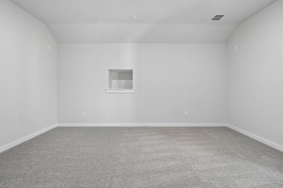 Media Room in the Masters home plan by Trophy Signature Homes