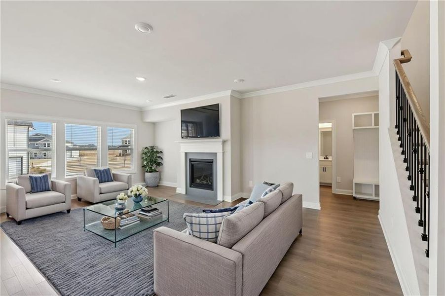 Furnished interior view inside a new home in River Pointe, Monroe (Image 6).