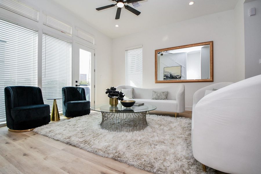 Furnished interior view inside a new home in , Houston (Image 7).