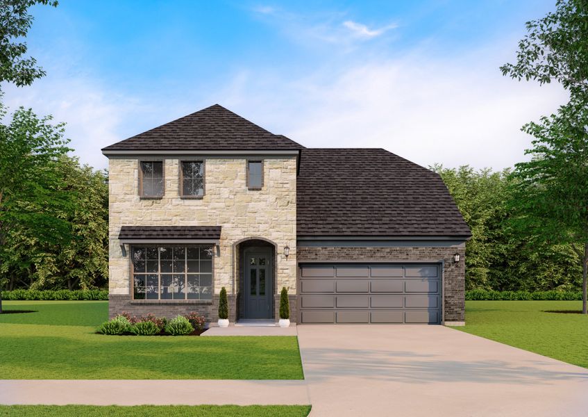 Representative exterior photo of a completed home built from the Addison by Our Country Homes in Lakes of River Trails, Richland Hills, TX (Image 4).