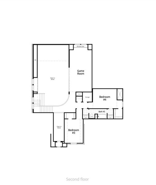 2D floor plan layout for the Stanley Plan by Highland Homes in Goodland: 60ft. lots, Midlothian, TX (Image 33). 2D floor plan layout for the Stanley Plan by Highland Homes in Goodland: 60ft. lots, Midlothian, TX (Image 33).