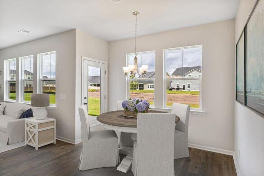 Furnished interior view inside a new home in Limehouse Farms, Summerville (Image 3).