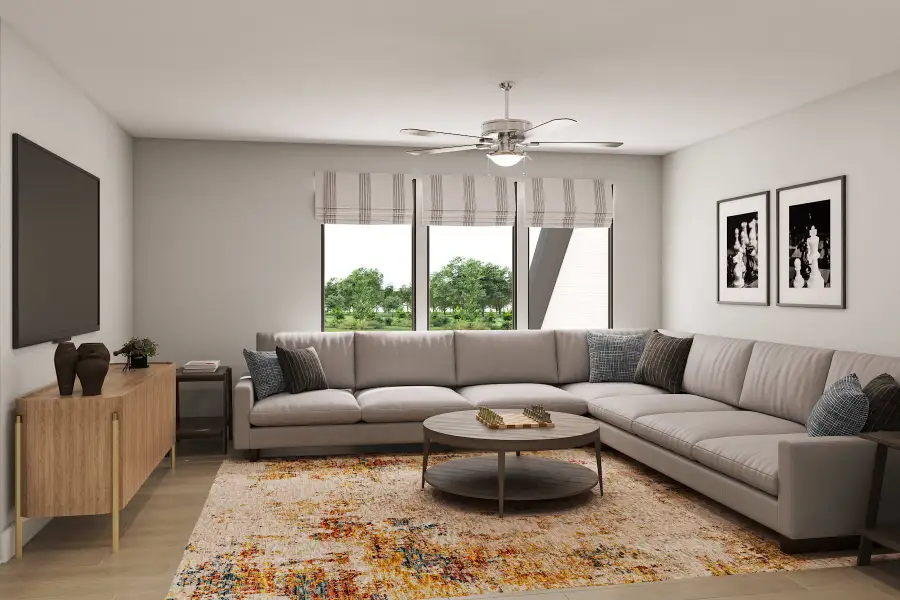 Representative furnished interior of a home built from the Lisbon by Tri Pointe Homes in Legacy Grove, Montgomery (Image 17).