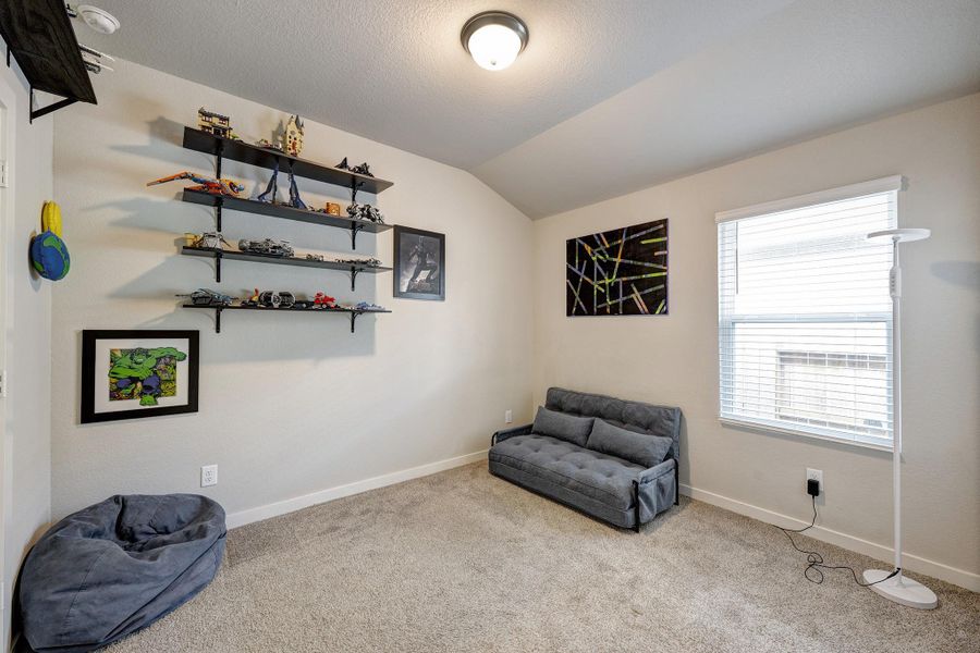 Bedroom #2 located at the front of the house in the split floor plan. Sorry, but the toys are not staying with the house! Bedroom #2 located at the front of the house in the split floor plan. Sorry, but the toys are not staying with the house!