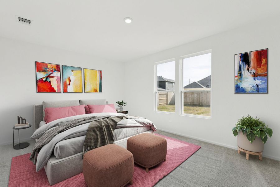 Furnished interior view inside a new home in Windcress, Baytown (Image 18).