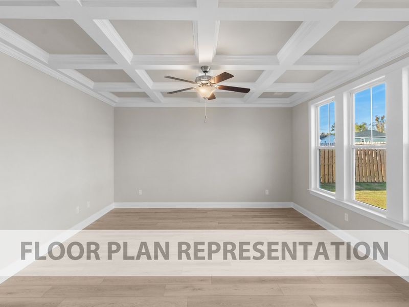 Open Living Area | Bradford II Plan by Ivey Homes