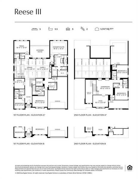 A luxuriously designed floor plan with open and flowing entertainment areas and spacious private bedroom suites, our Reese III plan is a dream home for the ages! A luxuriously designed floor plan with open and flowing entertainment areas and spacious private bedroom suites, our Reese III plan is a dream home for the ages!