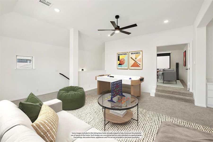 Furnished interior view inside a new home in Trees Farm, DeSoto (Image 15). Furnished interior view inside a new home in Trees Farm, DeSoto (Image 15).