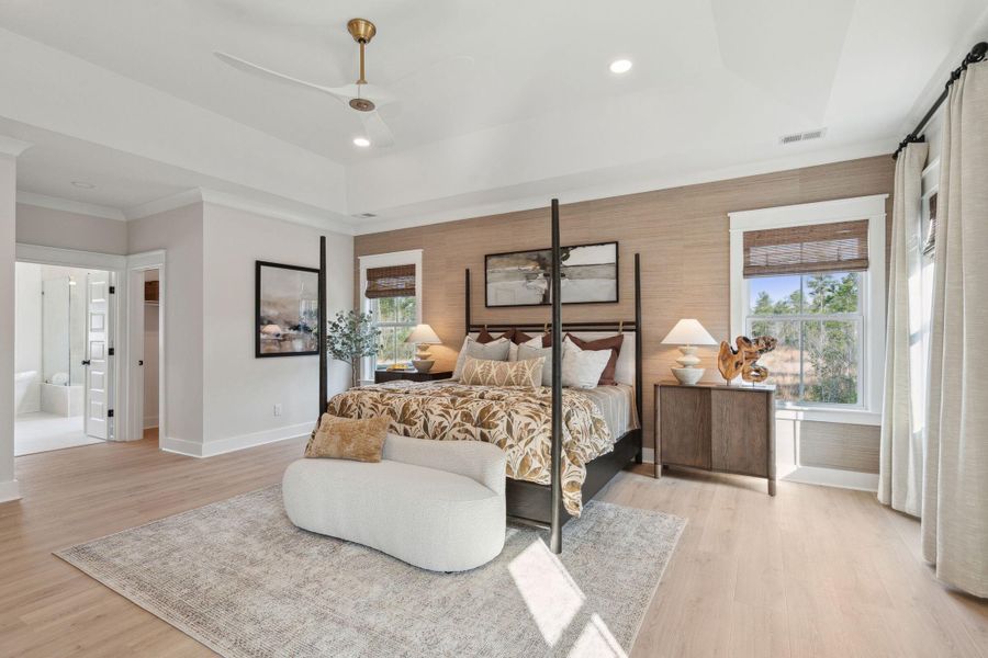 Furnished interior view inside a new home in Tidewater at Lakes of Cane Bay, Summerville (Image 7).
