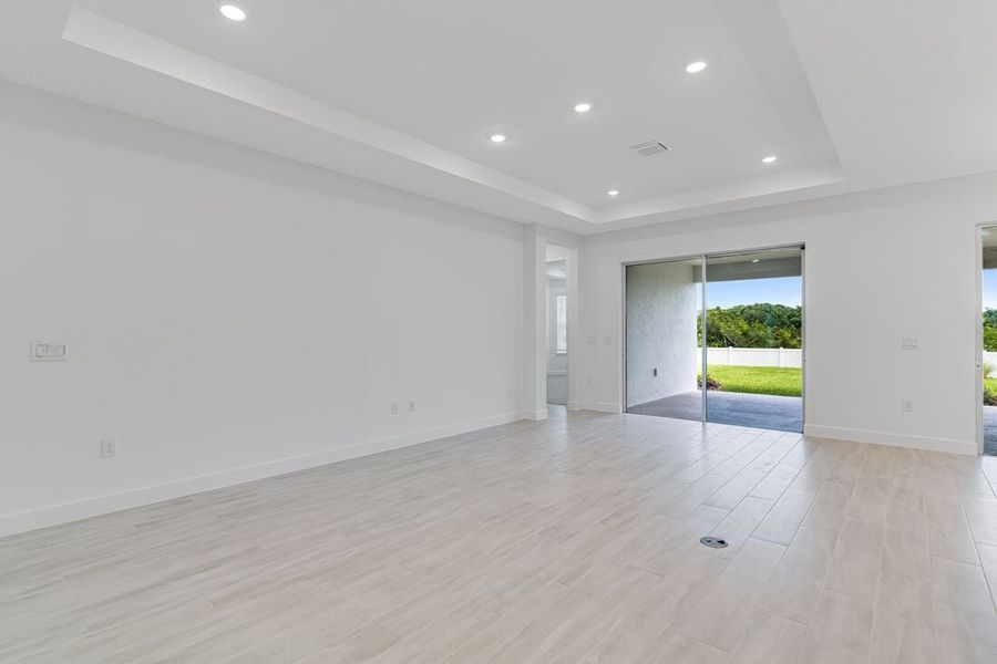 Representative unfurnished interior of a home built from the Azzurro by Taylor Morrison in Esplanade at Center Lake Ranch, St. Cloud (Image 25).