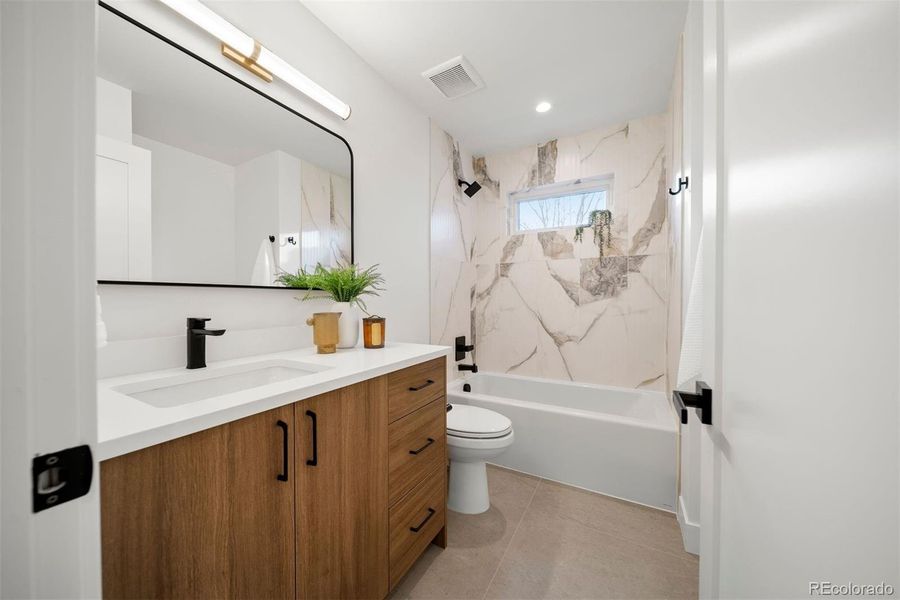 Furnished interior view inside a new home in , Denver (Image 24). Furnished interior view inside a new home in , Denver (Image 24).