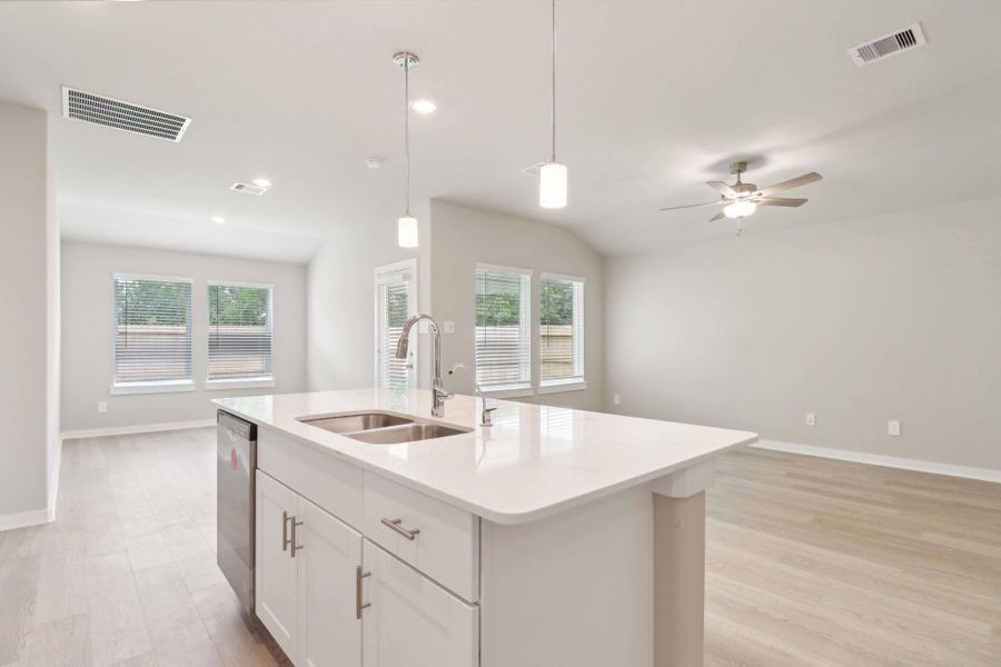 Furnished interior view inside a new home in Massey Oaks - Premier Series, Pearland (Image 8).