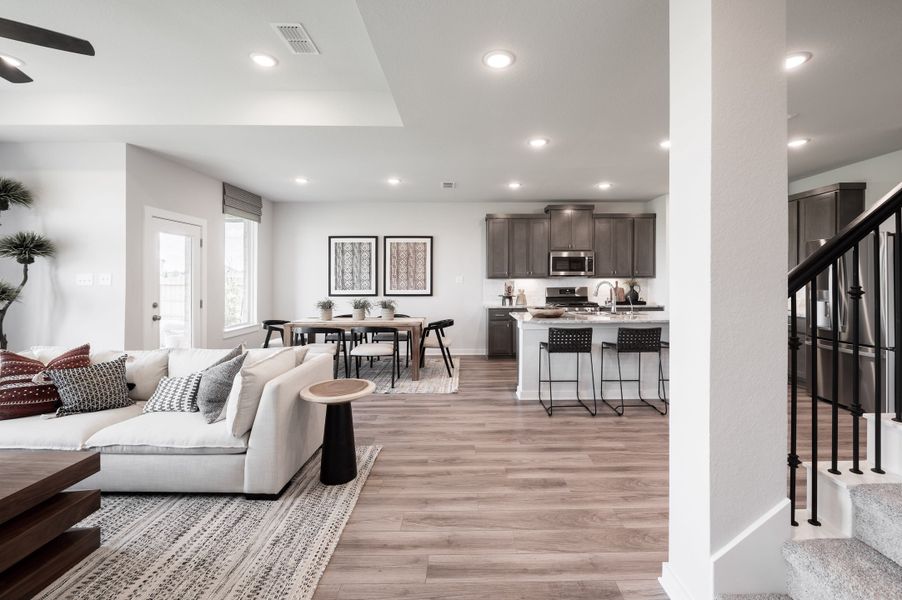 Furnished interior view inside a new home in Mason Woods, Cypress (Image 4).
