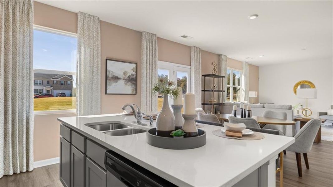 Furnished interior view inside a new home in Locust Grove Station - Cedar Ridge, Locust Grove (Image 30).