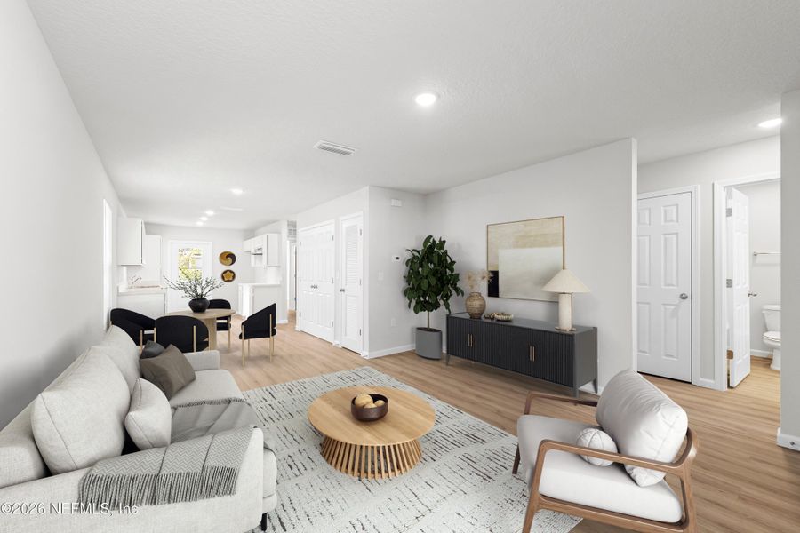 Furnished interior view inside a new home in , Jacksonville (Image 3).