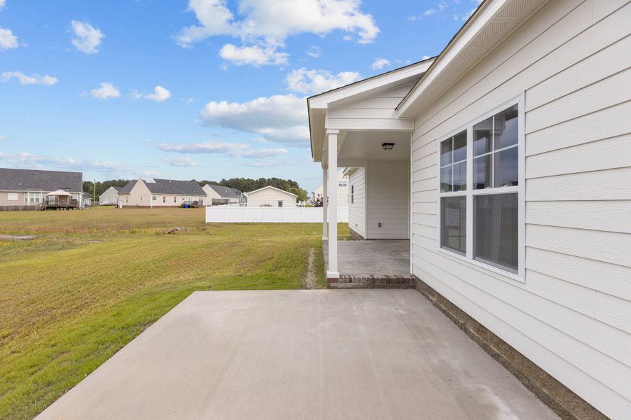Representative exterior photo of a completed home built from the Hillcrest by Bill Clark Homes in Laurel Oaks, Greenville, NC (Image 20). Representative exterior photo of a completed home built from the Hillcrest by Bill Clark Homes in Laurel Oaks, Greenville, NC (Image 20).