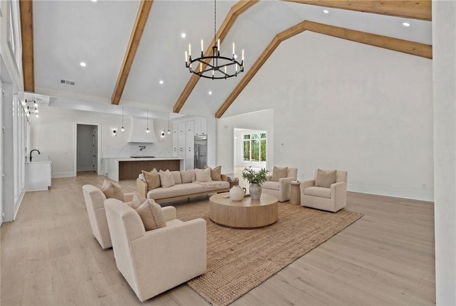 Furnished interior view inside a new home in , Dacula (Image 11).