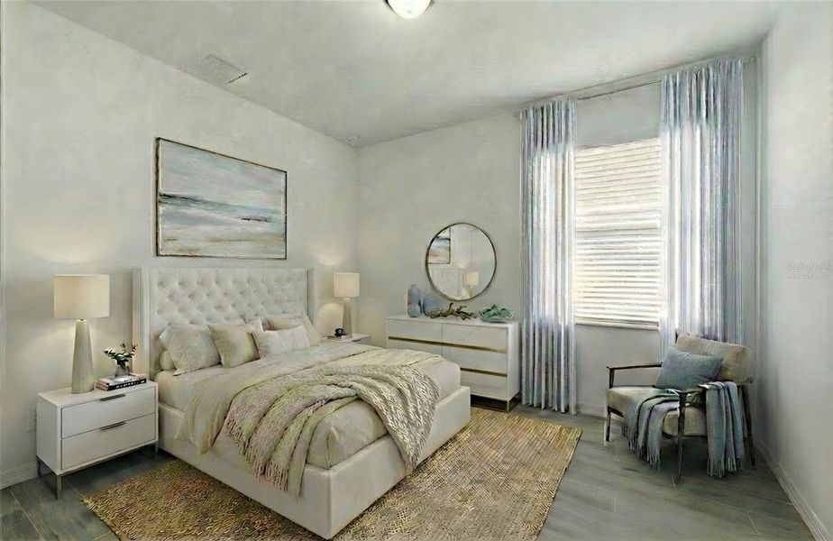 Furnished interior view inside a new home in Heritage Landing, Punta Gorda (Image 18).