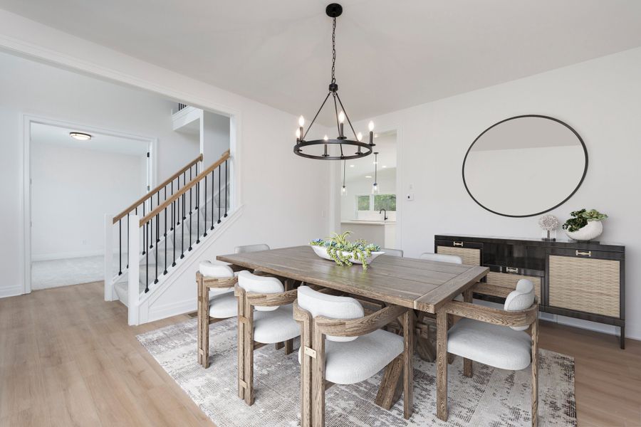 Representative furnished interior of a home built from the The Crestwood by Forbes Capretto Homes in Handpicked Homesites, East Amherst (Image 5).