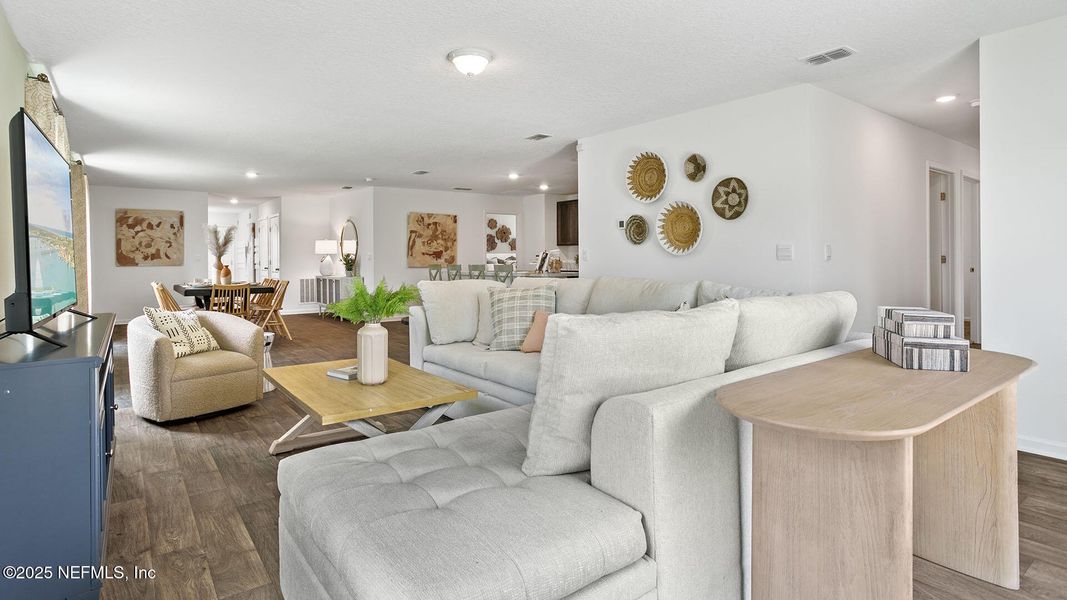 Furnished interior view inside a new home in Sawmill Branch Express, Palm Coast (Image 20). Furnished interior view inside a new home in Sawmill Branch Express, Palm Coast (Image 20).