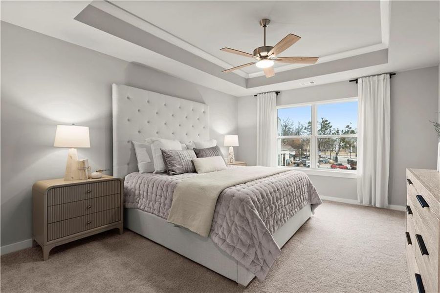 Furnished interior view inside a new home in One Riverside West, Atlanta (Image 41).