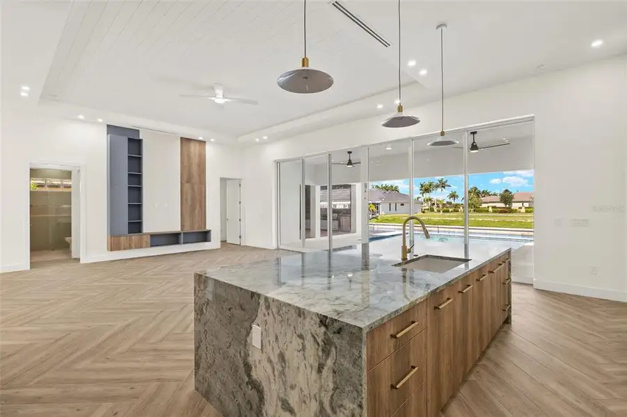 Furnished interior view inside a new home in , Cape Coral (Image 9). Furnished interior view inside a new home in , Cape Coral (Image 9).