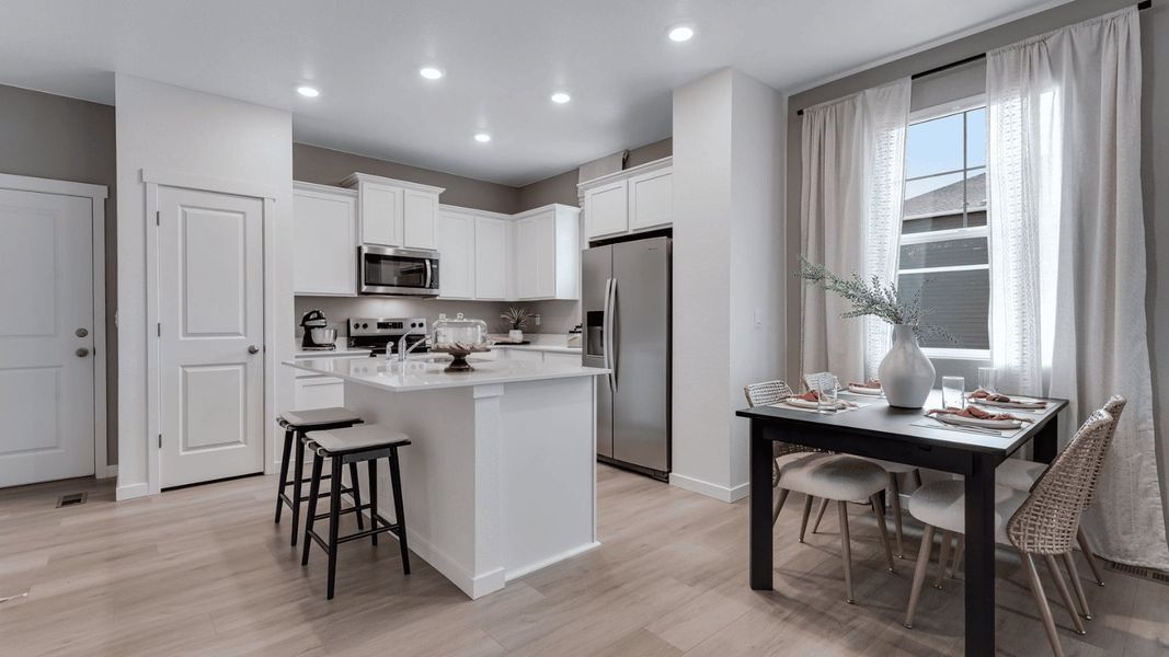 Furnished interior view inside a new home in Settlers Crossing, Commerce City (Image 8).