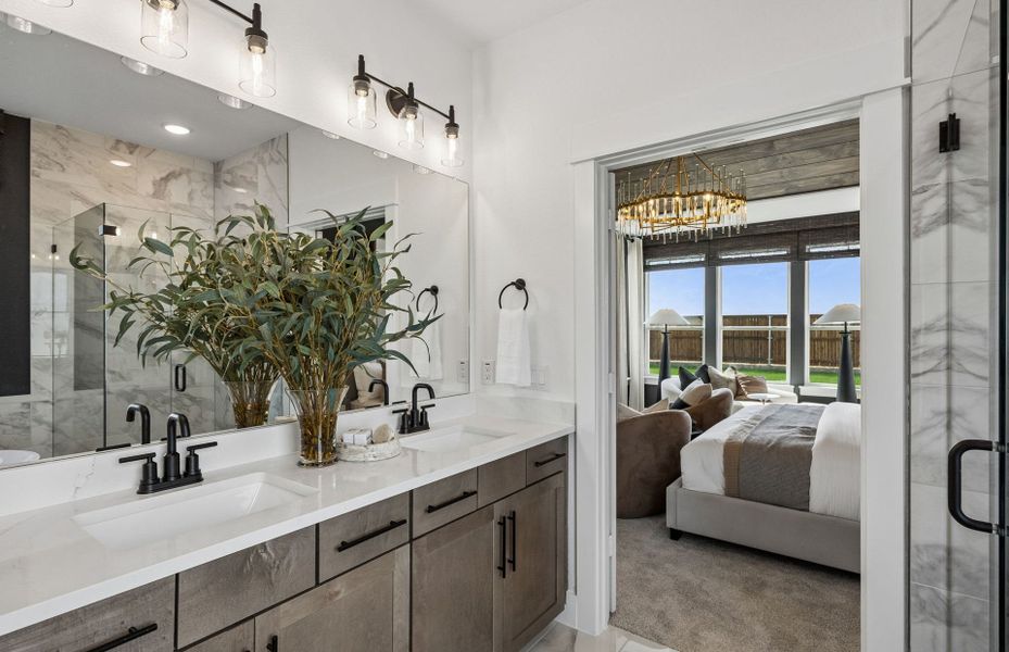 Representative furnished interior of a home built from the Rainier by Pulte Homes in Overland Grove, Forney (Image 12).