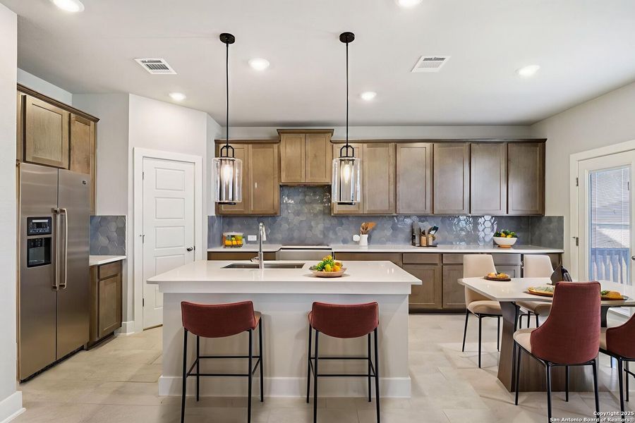 Furnished interior view inside a new home in Thomas Pond, San Antonio (Image 9). Furnished interior view inside a new home in Thomas Pond, San Antonio (Image 9).