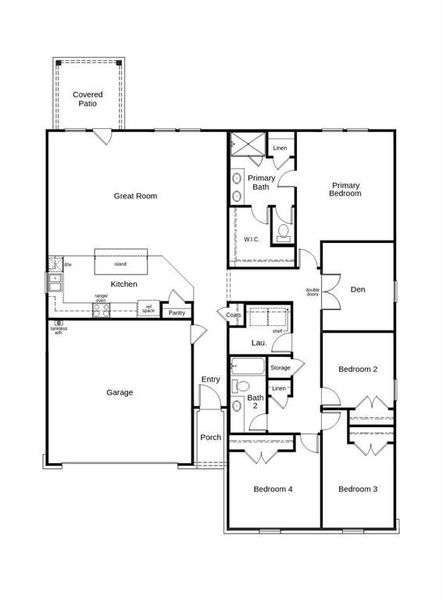 2D floor plan layout of this home in Heartland Signature, Crandall, TX (Image 3). 2D floor plan layout of this home in Heartland Signature, Crandall, TX (Image 3).