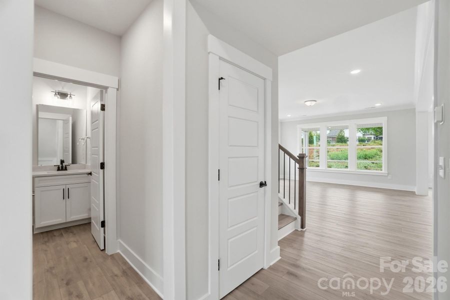 Hall to Powder Bath