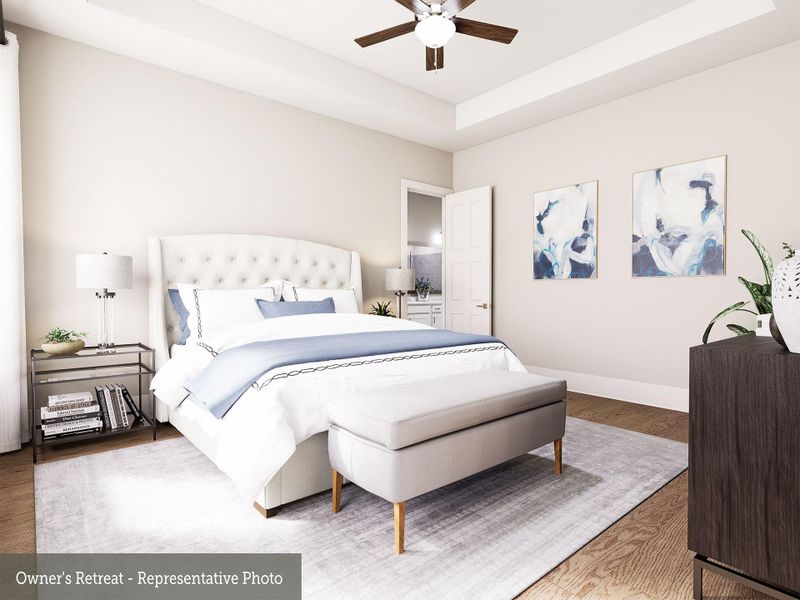 Furnished interior view inside a new home in The Woodlands Hills 70’, Willis (Image 10).