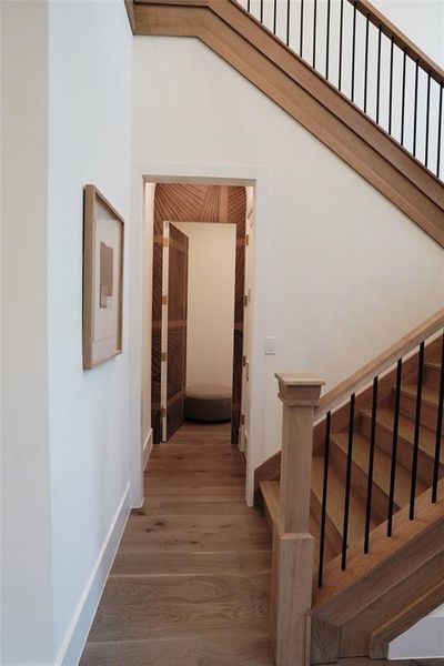 Secret door into hidden room