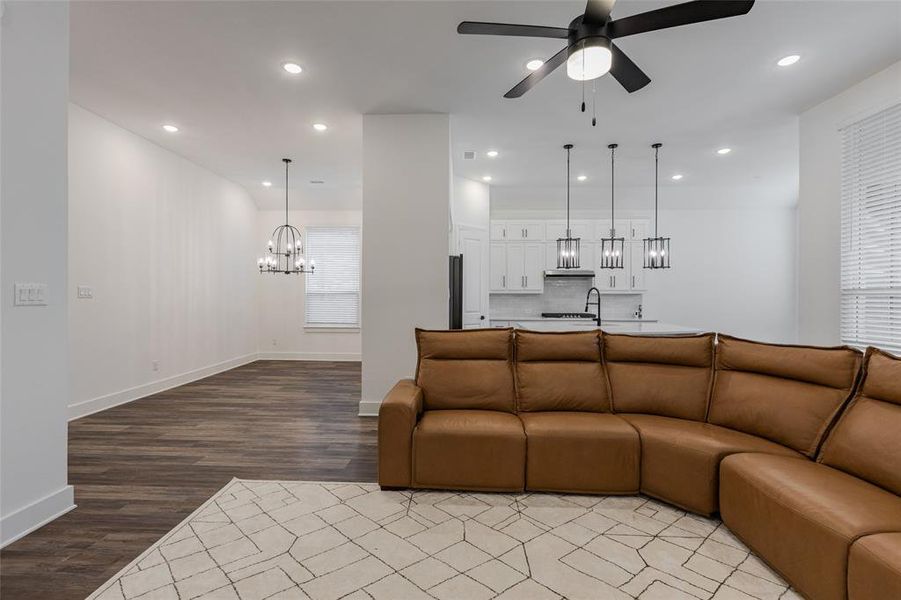 Furnished interior view inside a new home in , McKinney (Image 5).