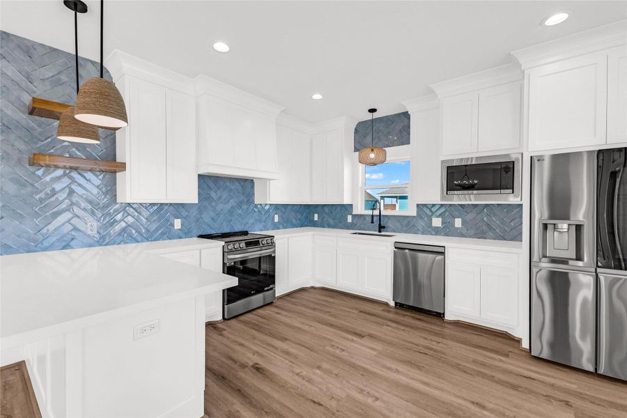Furnished interior view inside a new home in , Crystal Beach (Image 5).
