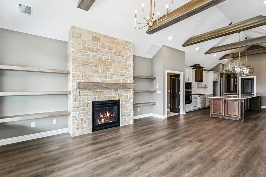 Furnished interior view inside a new home in The Courtyards at The Heritage, Andover (Image 6).