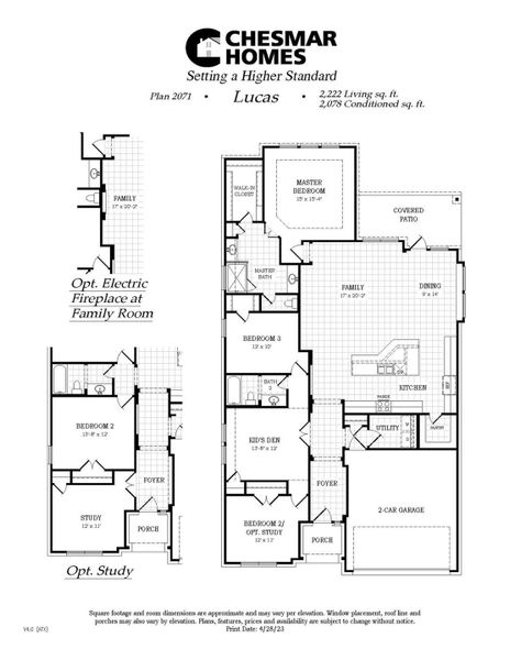 2D floor plan layout of this home in Nolina, Georgetown, TX (Image 4).