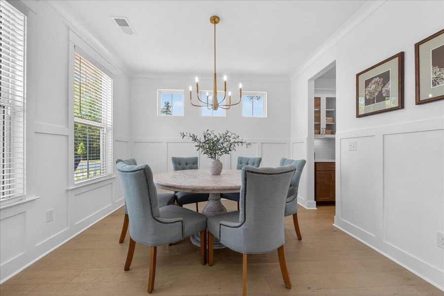 Furnished interior view inside a new home in Tidewater at Lakes of Cane Bay, Summerville (Image 44).
