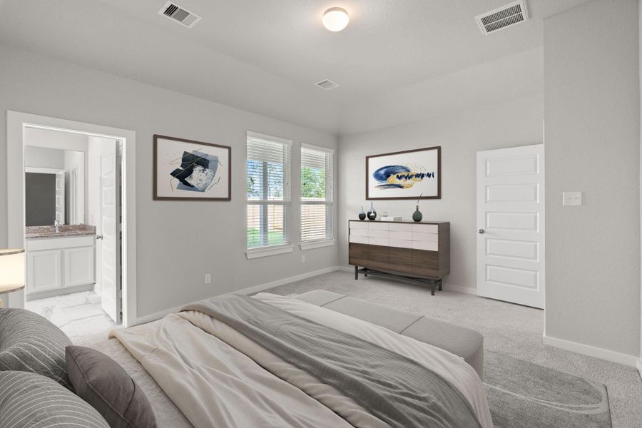Virtually Staged - Primary Room. Sample photo of completed home with similar floor plan. Actual colors and selections may vary. Virtually Staged - Primary Room. Sample photo of completed home with similar floor plan. Actual colors and selections may vary.
